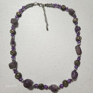 Purple Beaded Necklace